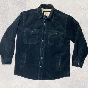 High Sierra Men's Vintage Corduroy Fleece Lined Black Jacket